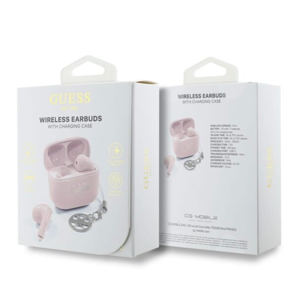 GUESS Wireless Earbuds with Signature Charm